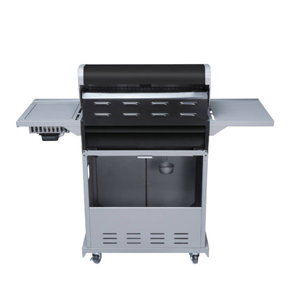 Parrilla Texas Black 4 Quemadores + Quemador Lateral BBQ401GCIB BBQ Grill5#Negro