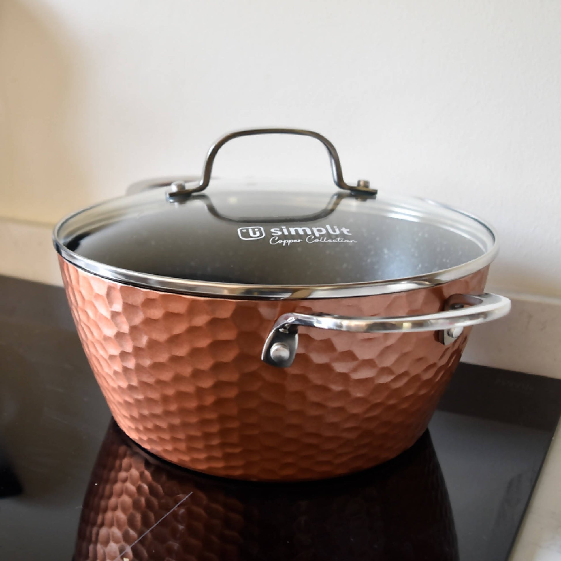 Batería de Cocina Antiadherente Copper 7 Pzs Simplit3#Cobre