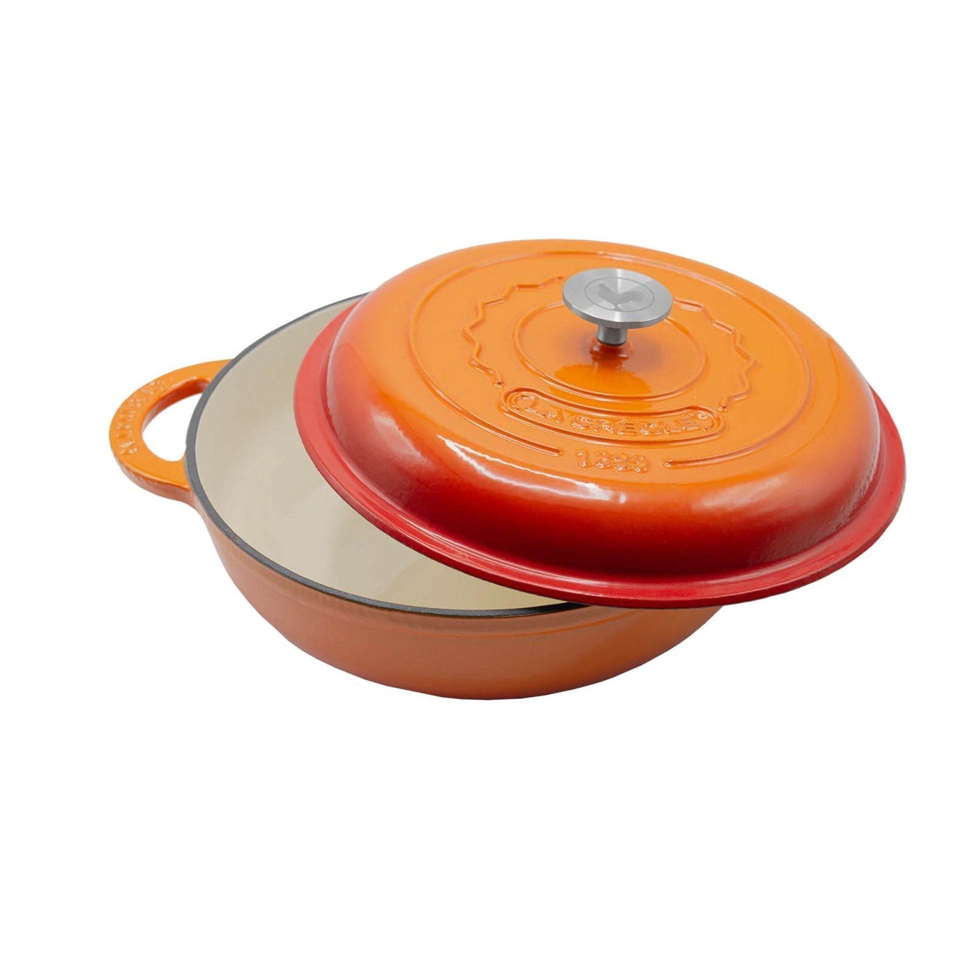 Olla Perfil Bajo 30 Cm La Créole7#Rojo