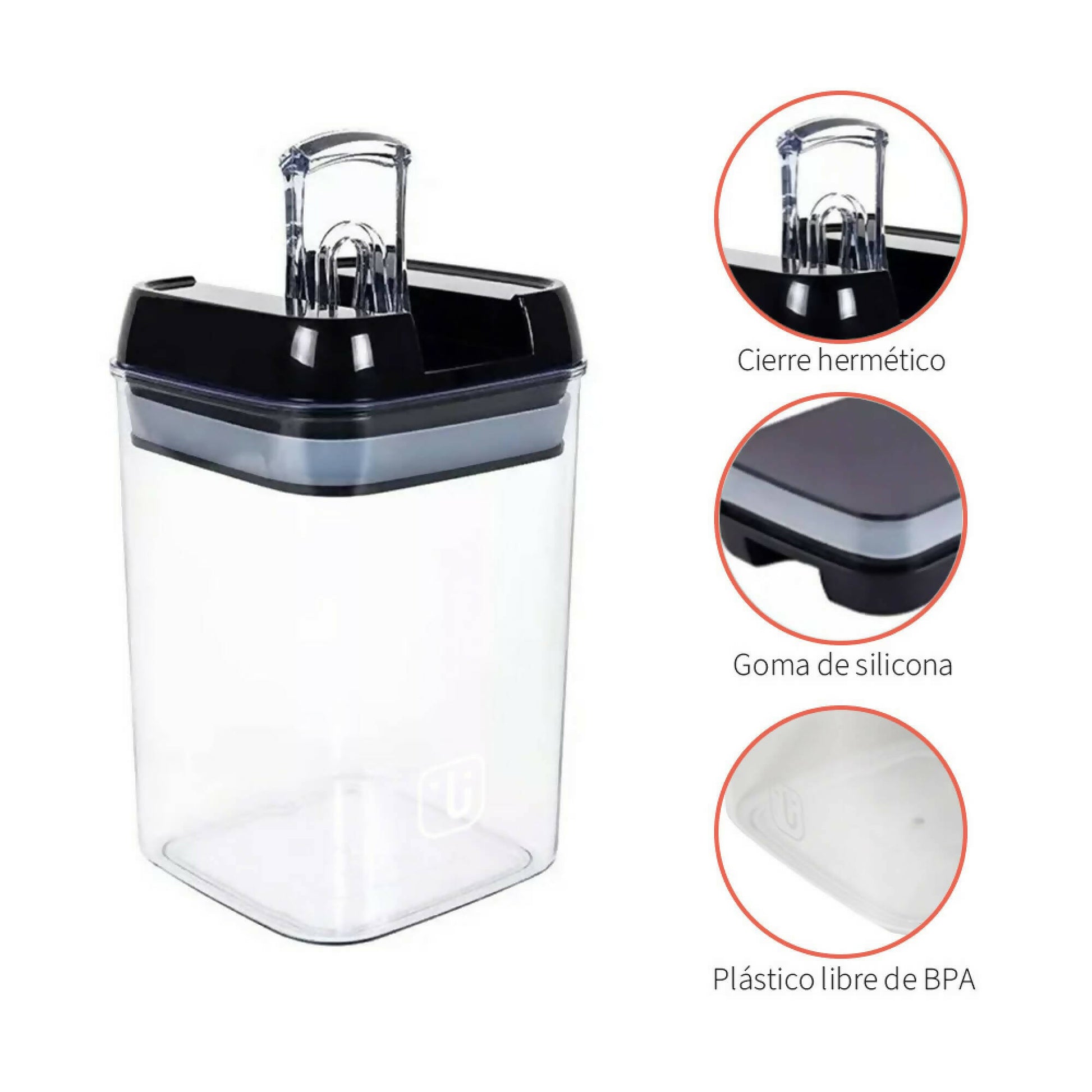 Set de 7 Contenedores Herméticos de Plástico | Kitchen Center