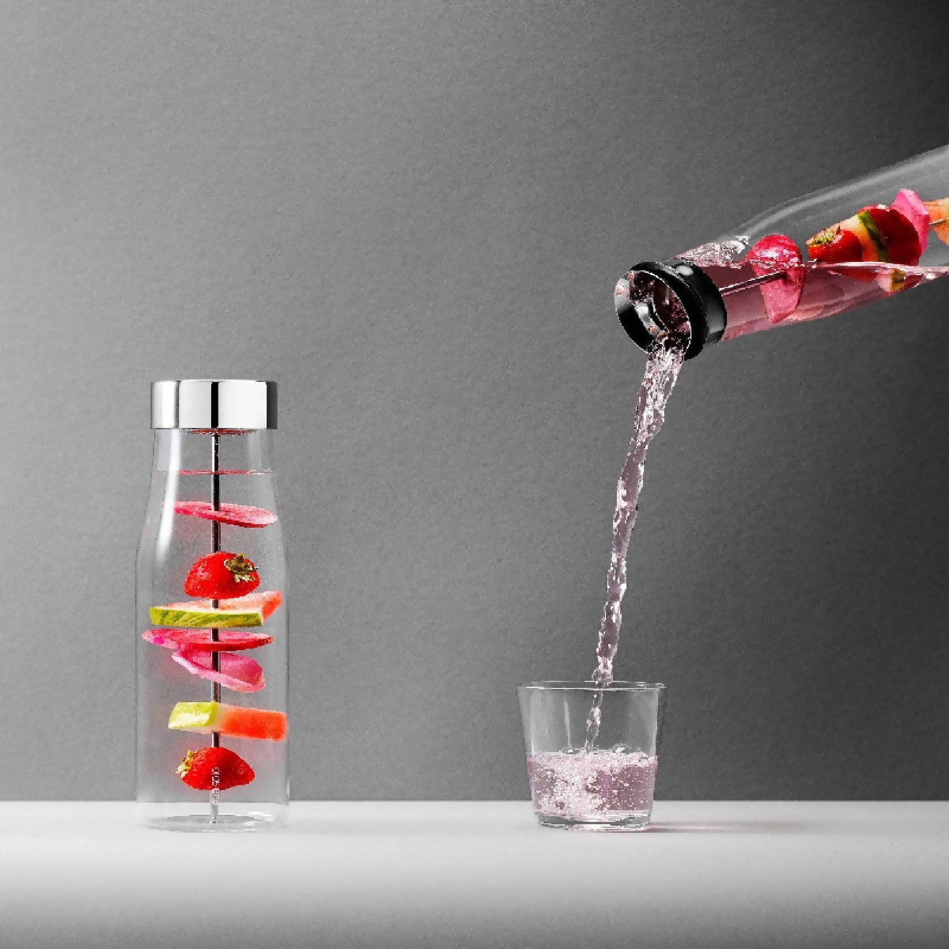 Botella Agua y Frutas 1 Lt1#Sin color