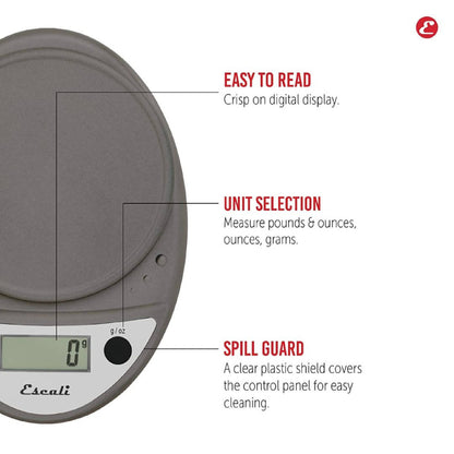 Balanza Digital Cocina Escali8#Gris