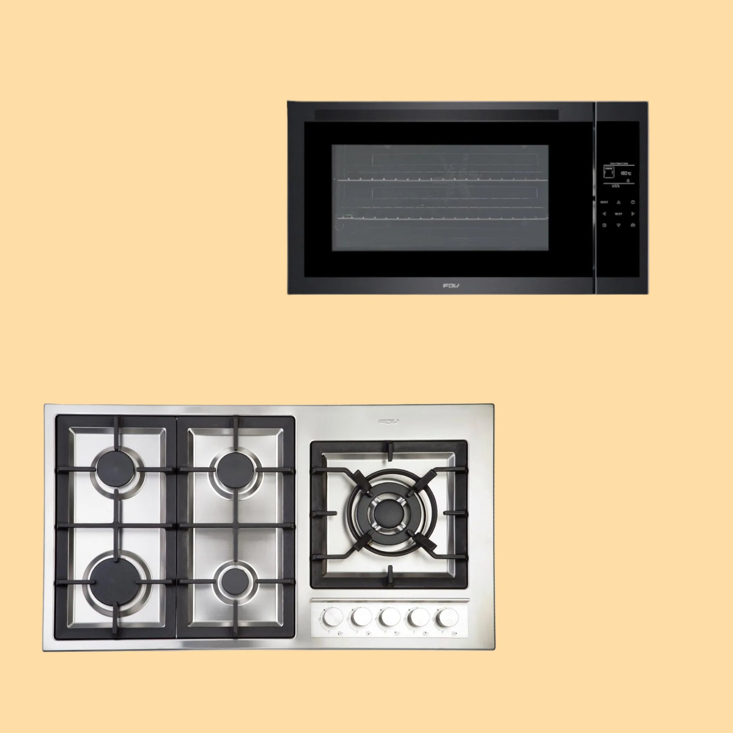 Kit Horno Deluxe Prestige 100 Lts + Encimera Deluxe 90 cm Natural FDV-Kitchen Center