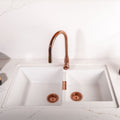 Kit Grifería Kavus + Accesorios Cobre Lavaplatos Doble Schock 1#Cobre
