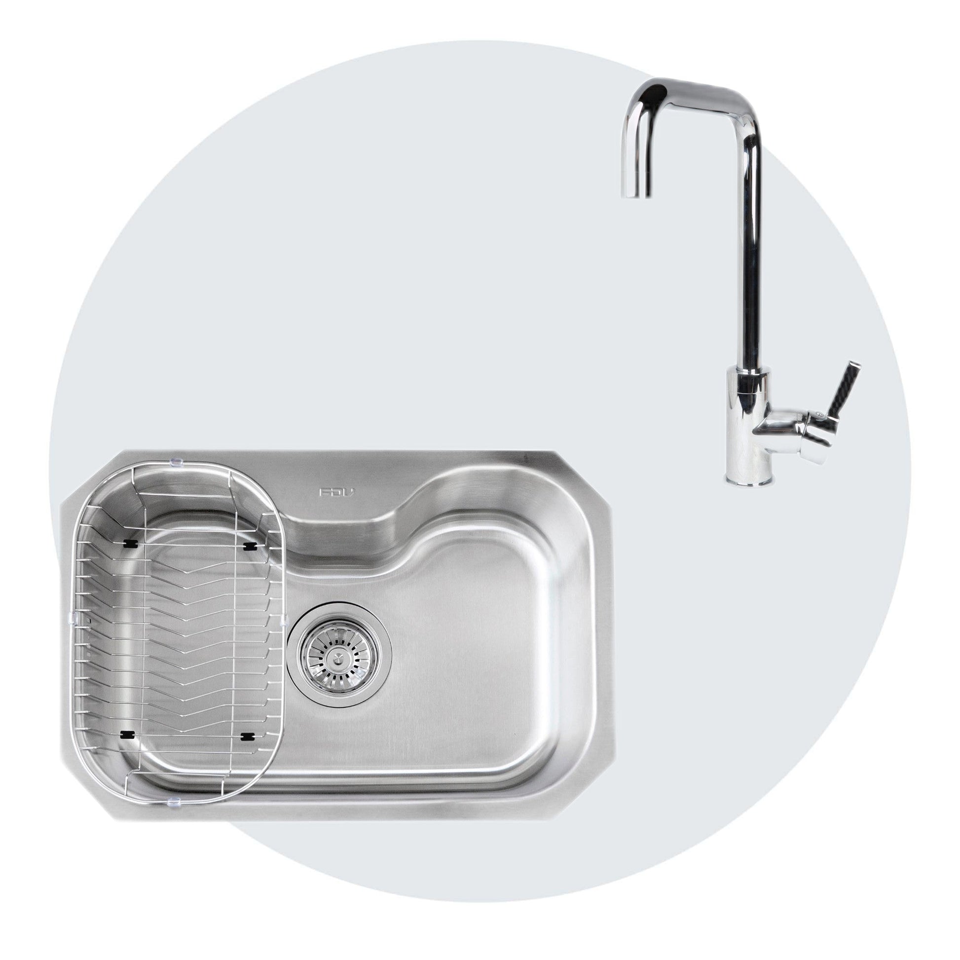 Kit Lavaplatos Small Acqua Bajo Cubierta + Grifería Futura FDV-Kitchen Center