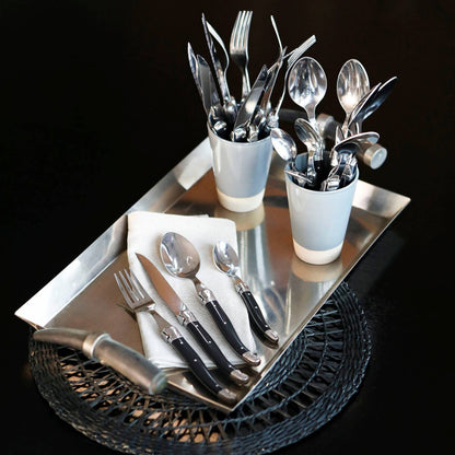 Kit Vajilla Klapp y Cuchillería Laguiole5#Negro