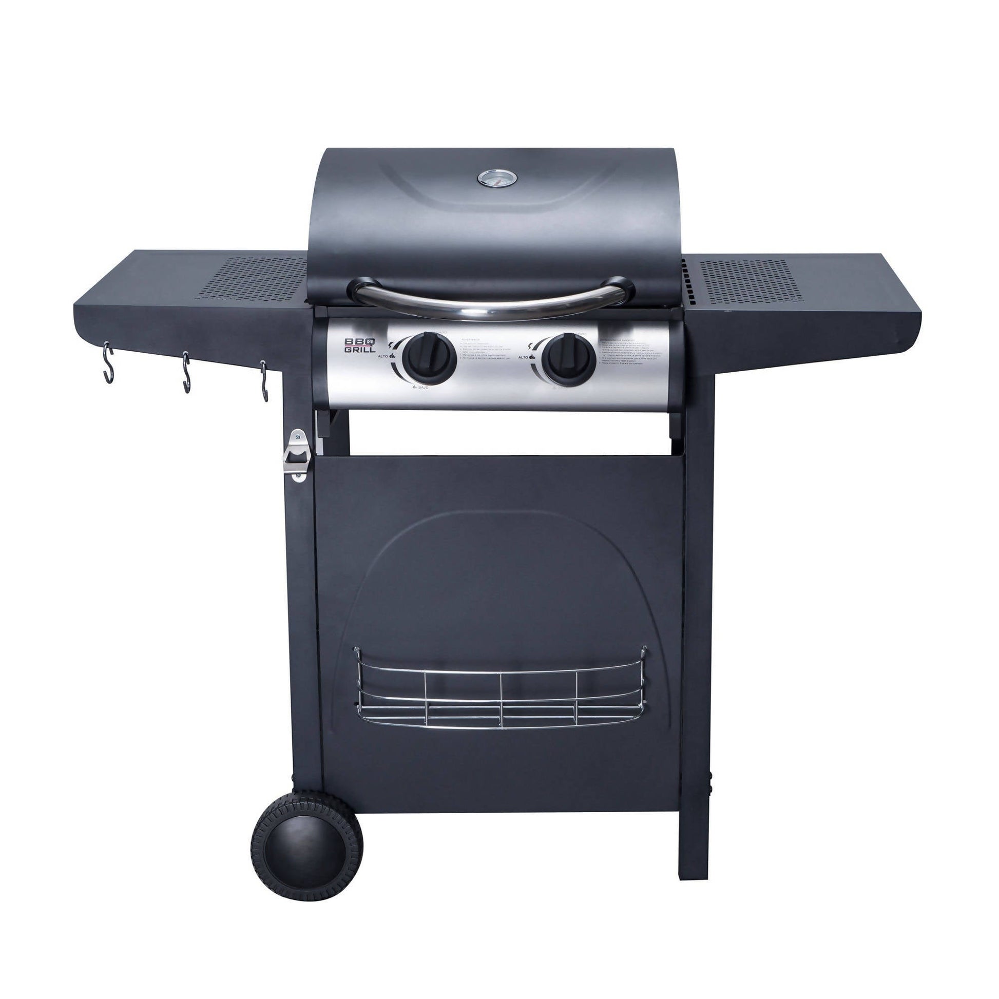 Parrilla Houston 2 Quemadores Pro BBQ201GCPRO BBQ Grill2#Negro