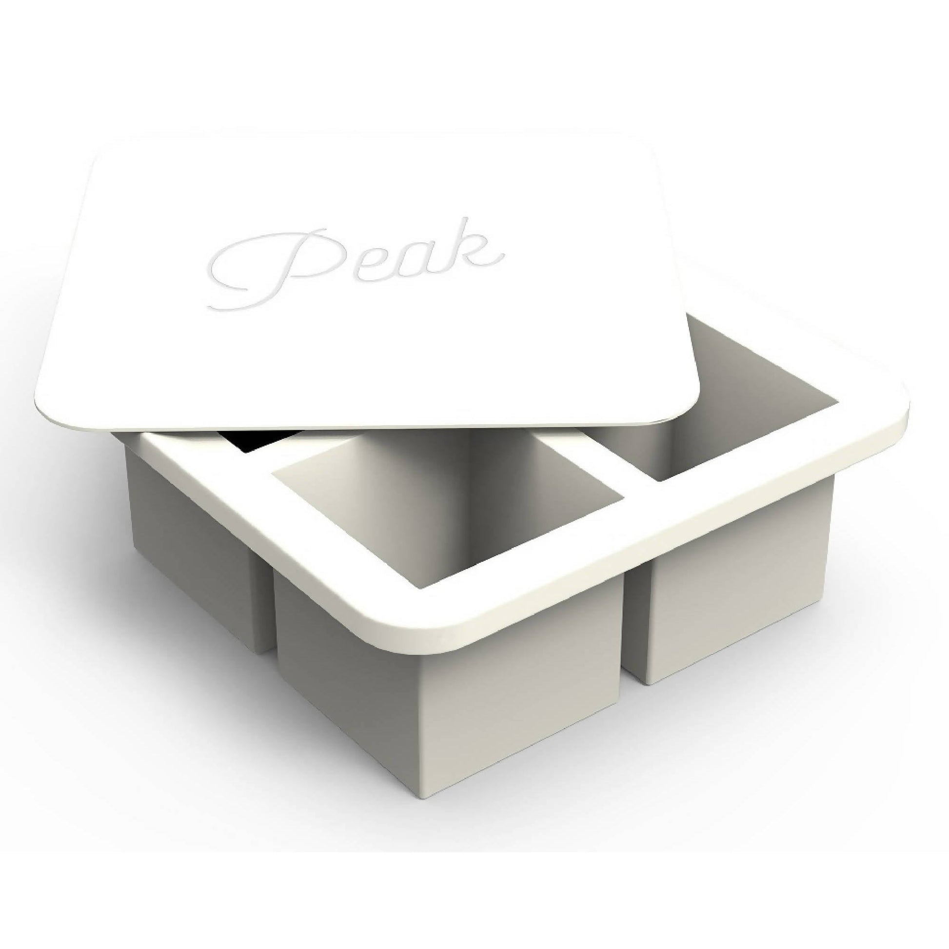 Cubetera 4 Hielos con Tapa Extra Large Ice8#Blanco