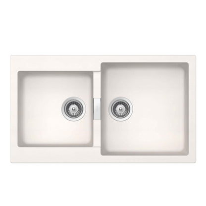 Lavaplatos Bajo/Sobre Cubierta Cuarzo Signus N 200 Schock4#Blanco