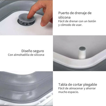 Tabla de Corte Plegable 3 en 1 Simplit3#Blanco
