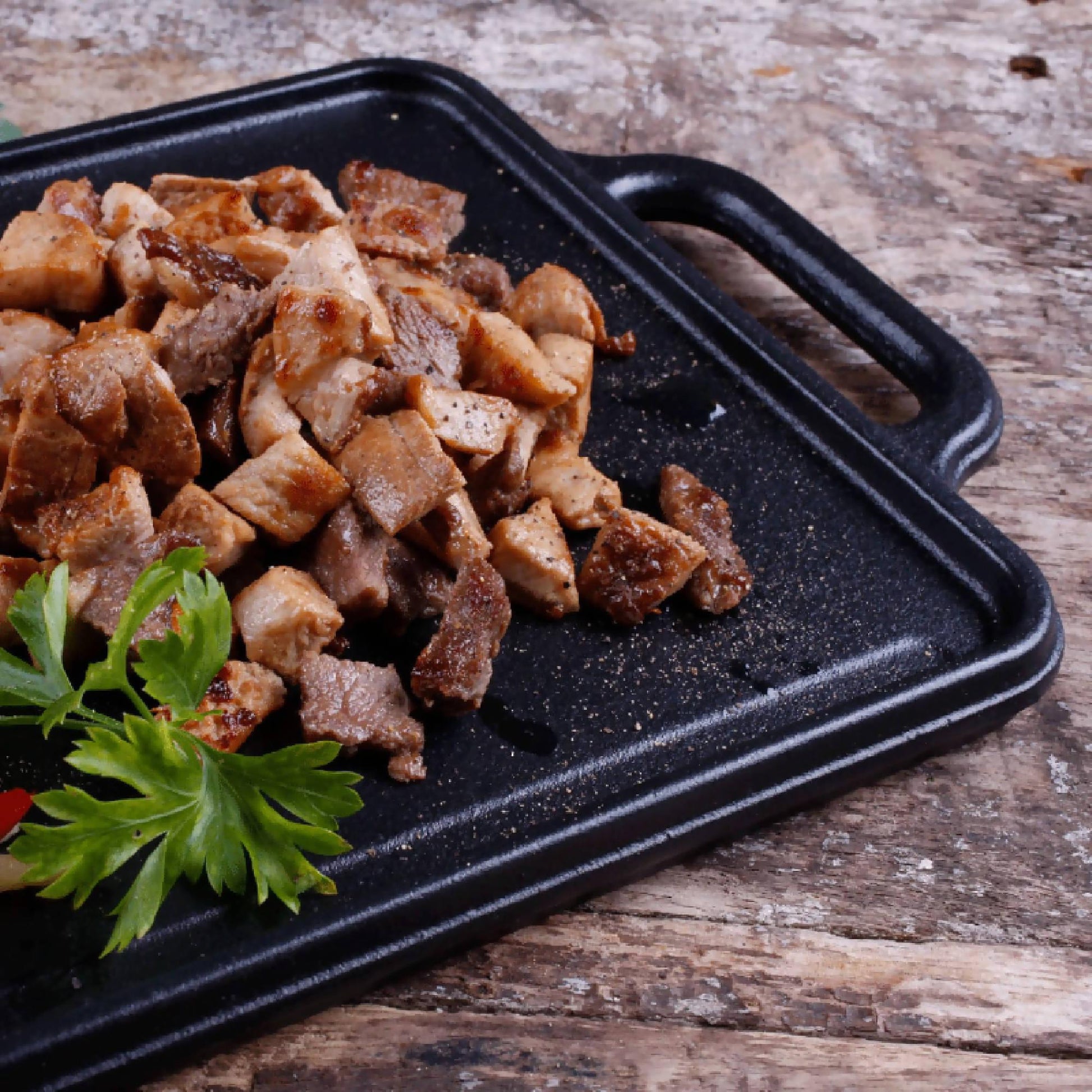 Plancha Hierro Fundido 21 x 33 cm5#Negro