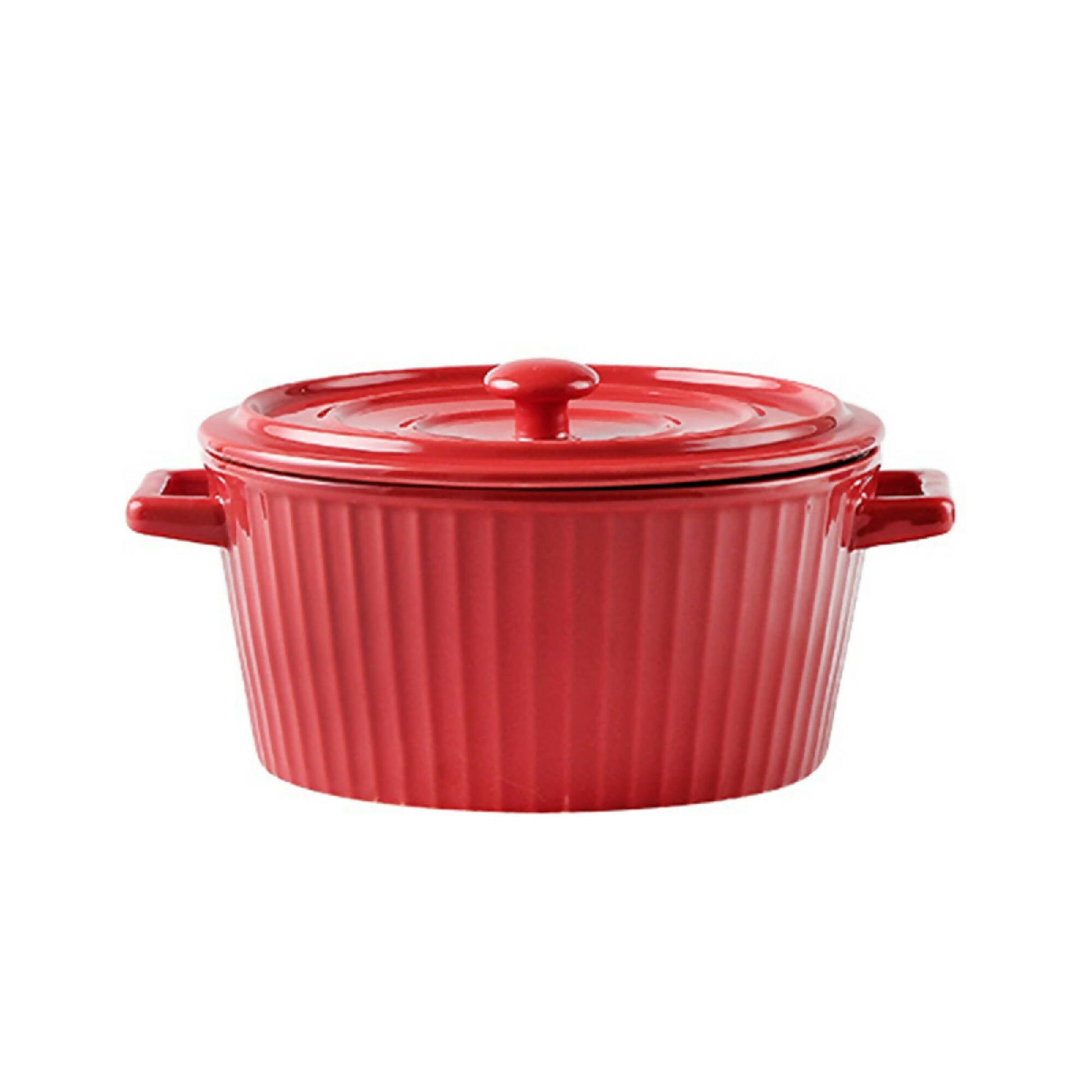Fuente de Cerámica para Horno Cacerola Olla Simplit2#Rojo