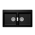 Lavaplatos Sobre Cubierta Cuarzo Horizont N 200 Schock4#Negro