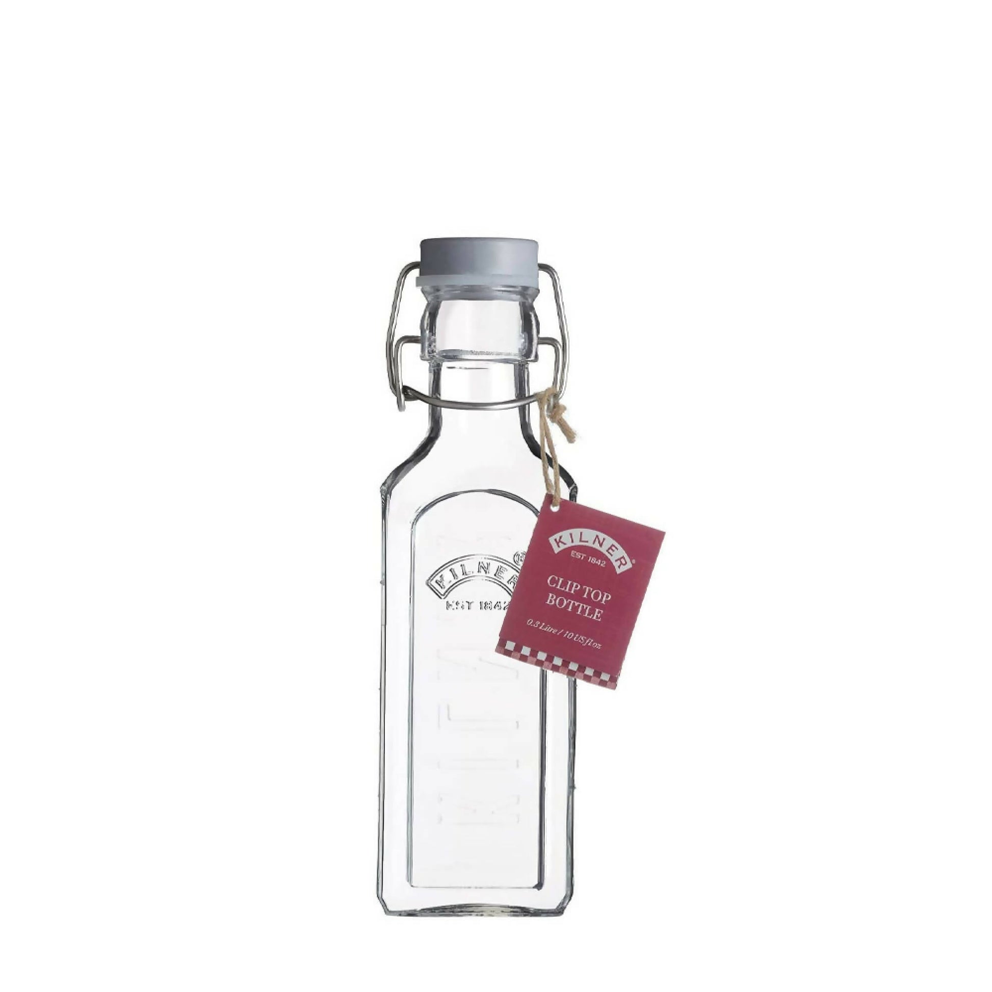 Set 2 Botellas Tapa Gris con Cierre Clip 0.3 Lts2#Sin Color