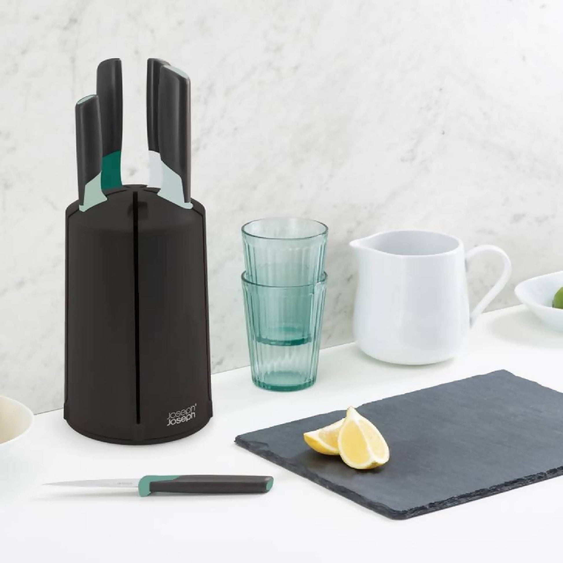 Set 5 Cuchillos Elevate Carrusel Salvia Joseph Joseph3#Negro