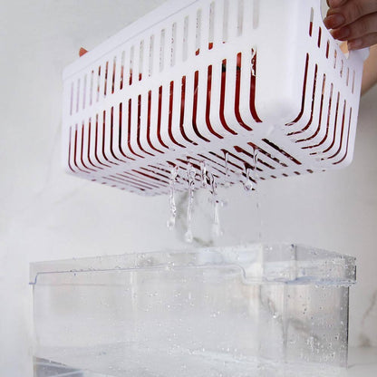 Organizador De Refrigerador Con Cesta Clear Fresh 30 x 15 x 13 Cm Ou2#Sin color