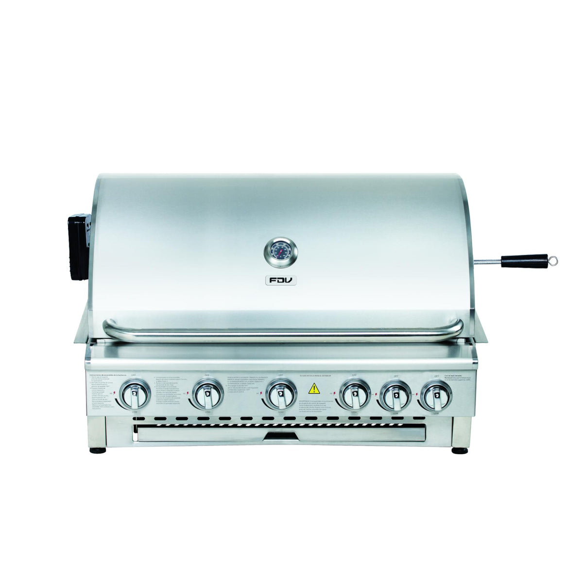 Parrilla a Gas Licuado Deluxe 5Q + Spiedo FDV - Caja Dañada-Parrillas a Gas
