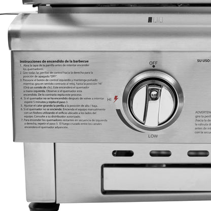 Parrilla Deluxe 3Q Gas Licuado + Spiedo FDV - Caja Dañada-Parrillas a Gas