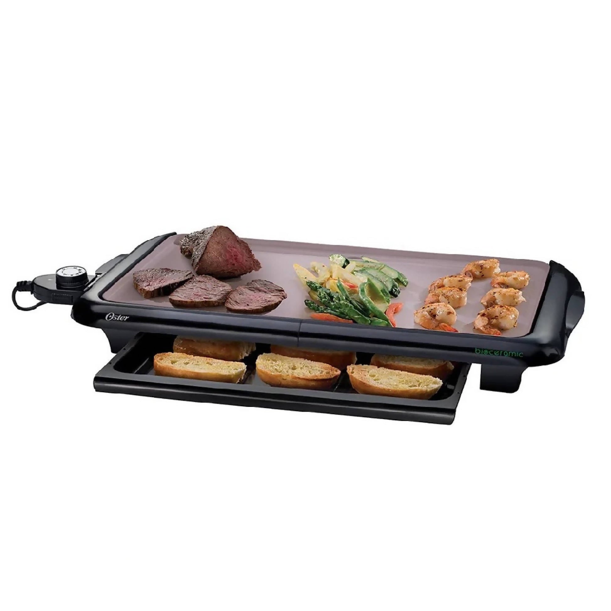 Parrilla Recubrimiento Bioceramic™ CKSTGRFM18W Oster2#Negro