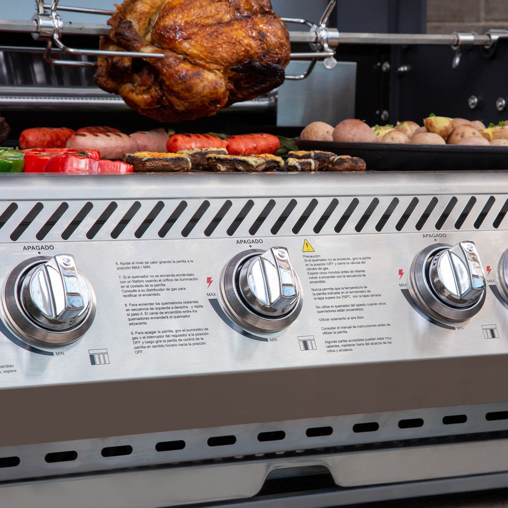 Parrilla Select 5Q Gas Licuado FDV - Caja Dañada-Parrillas a Gas