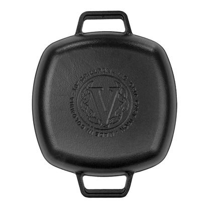 Grill Rectangular Doble Asa 26 cm Precurada3#Negro