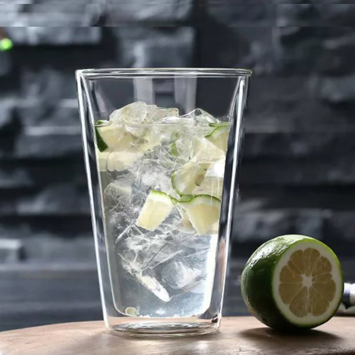 Set 4 Vasos Vidrio Doble Pared 400 ml Simplit1#Sin Color