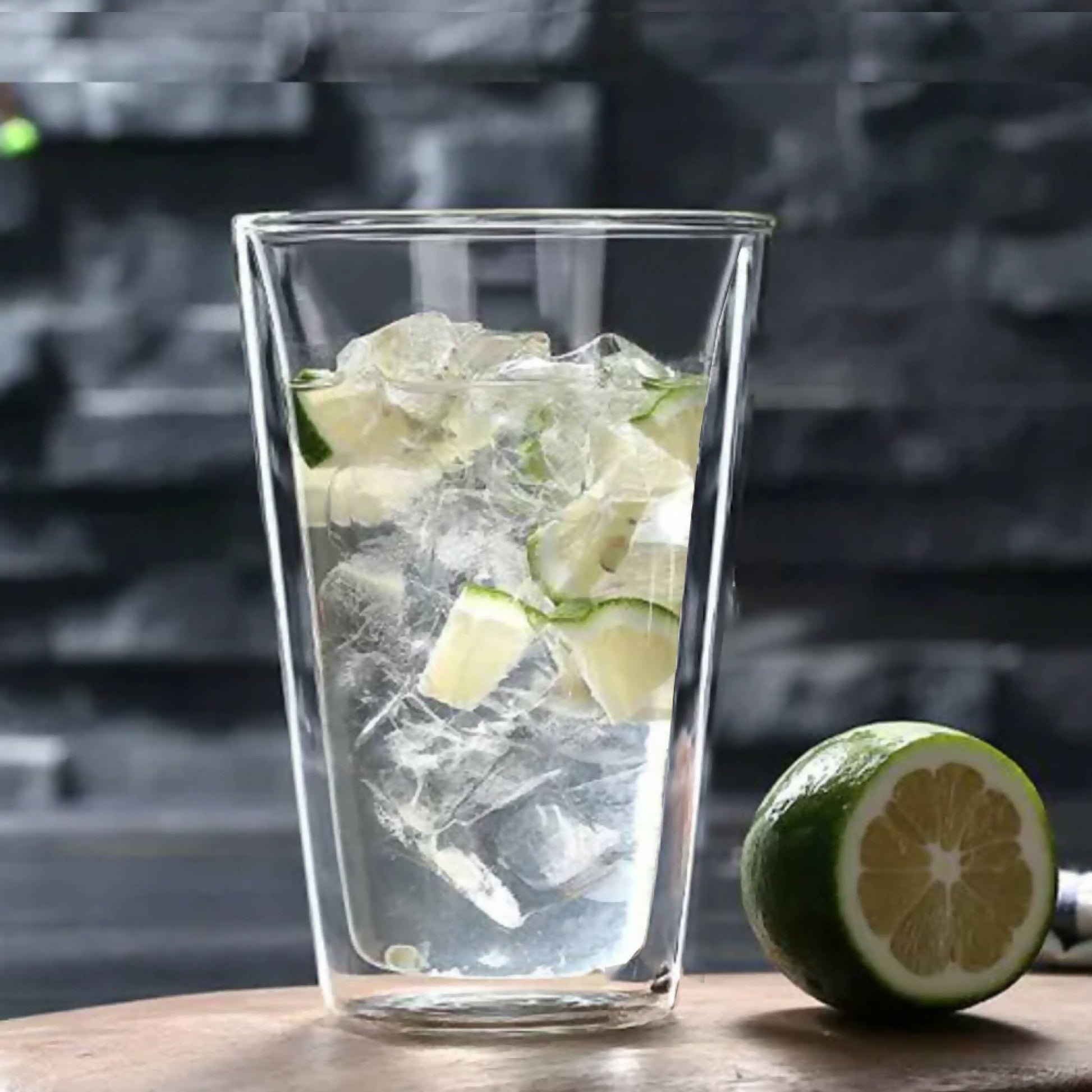 Set 4 Vasos Vidrio Doble Pared 400 ml Simplit1#Sin Color