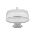 Porta Torta con Pedestal 30 cm Ou3#Blanco