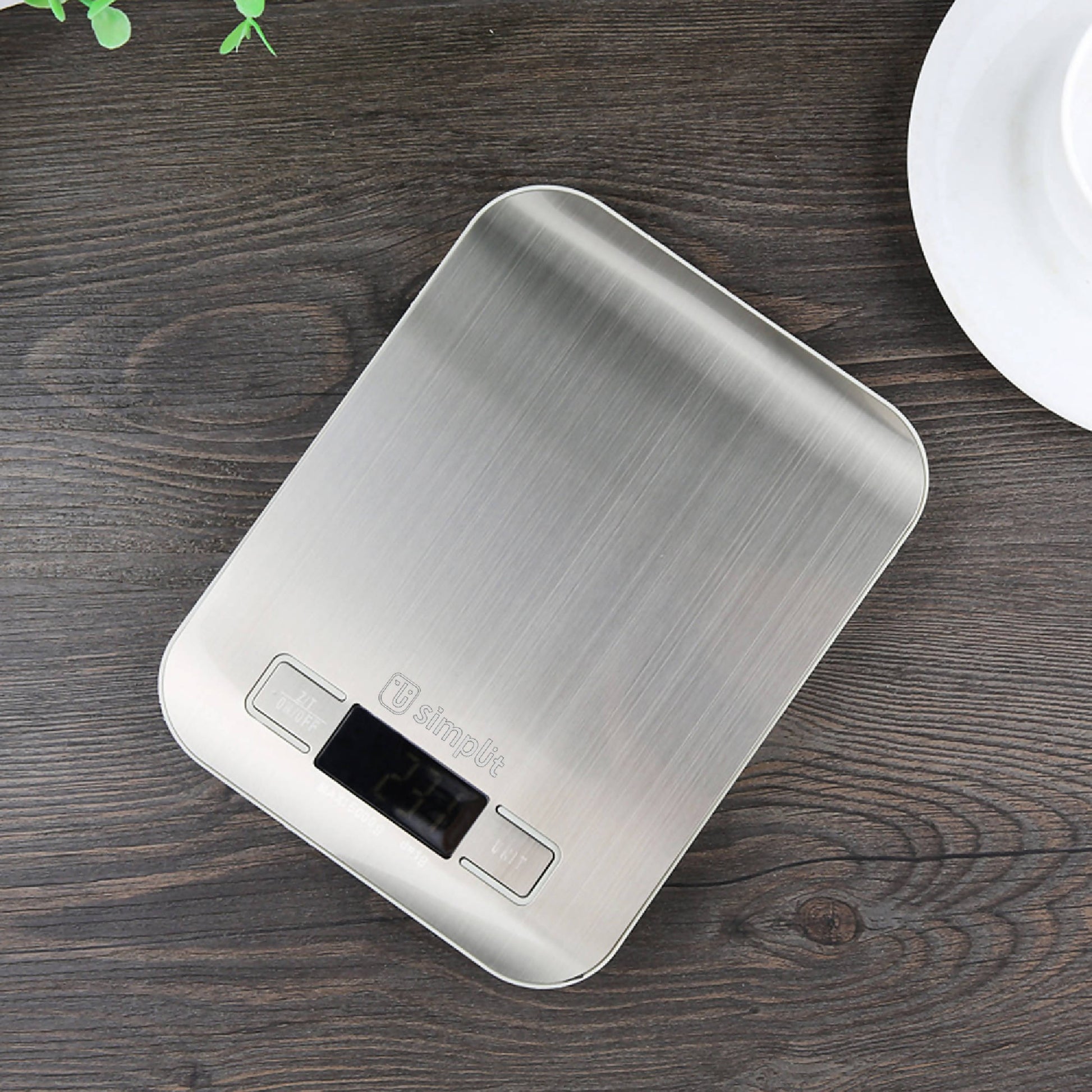 Balanza Pesa Digital Para Cocina Simplit2#Acero