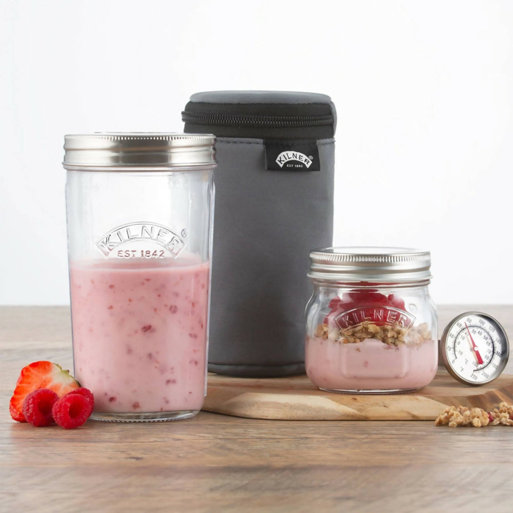 Set Frasco Para Preparar Yoghurt1#Gris