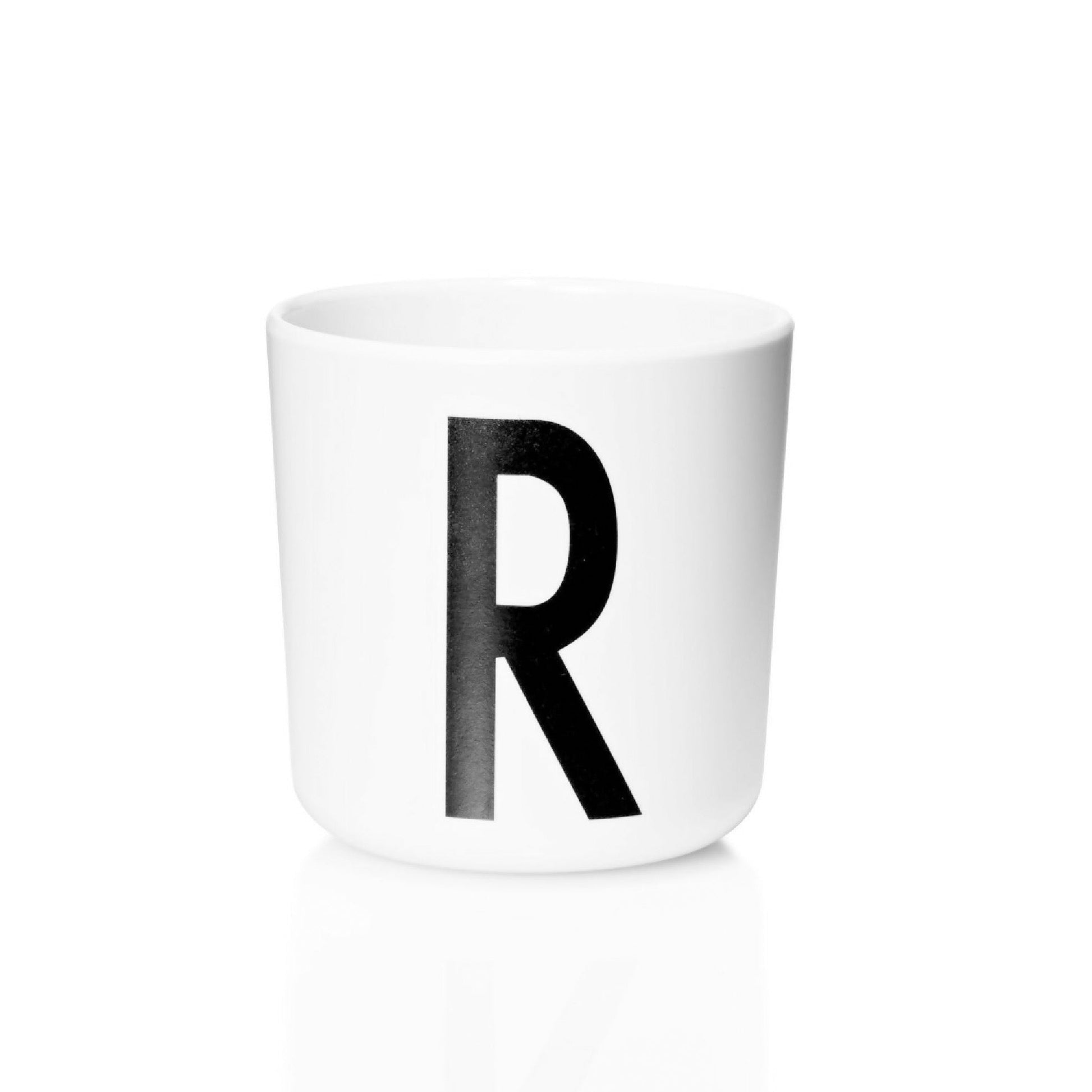 Taza De Melamina Letra R1#Blanco