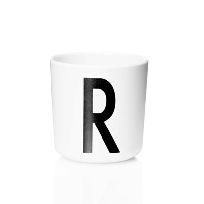 Taza De Melamina Letra R1#Blanco
