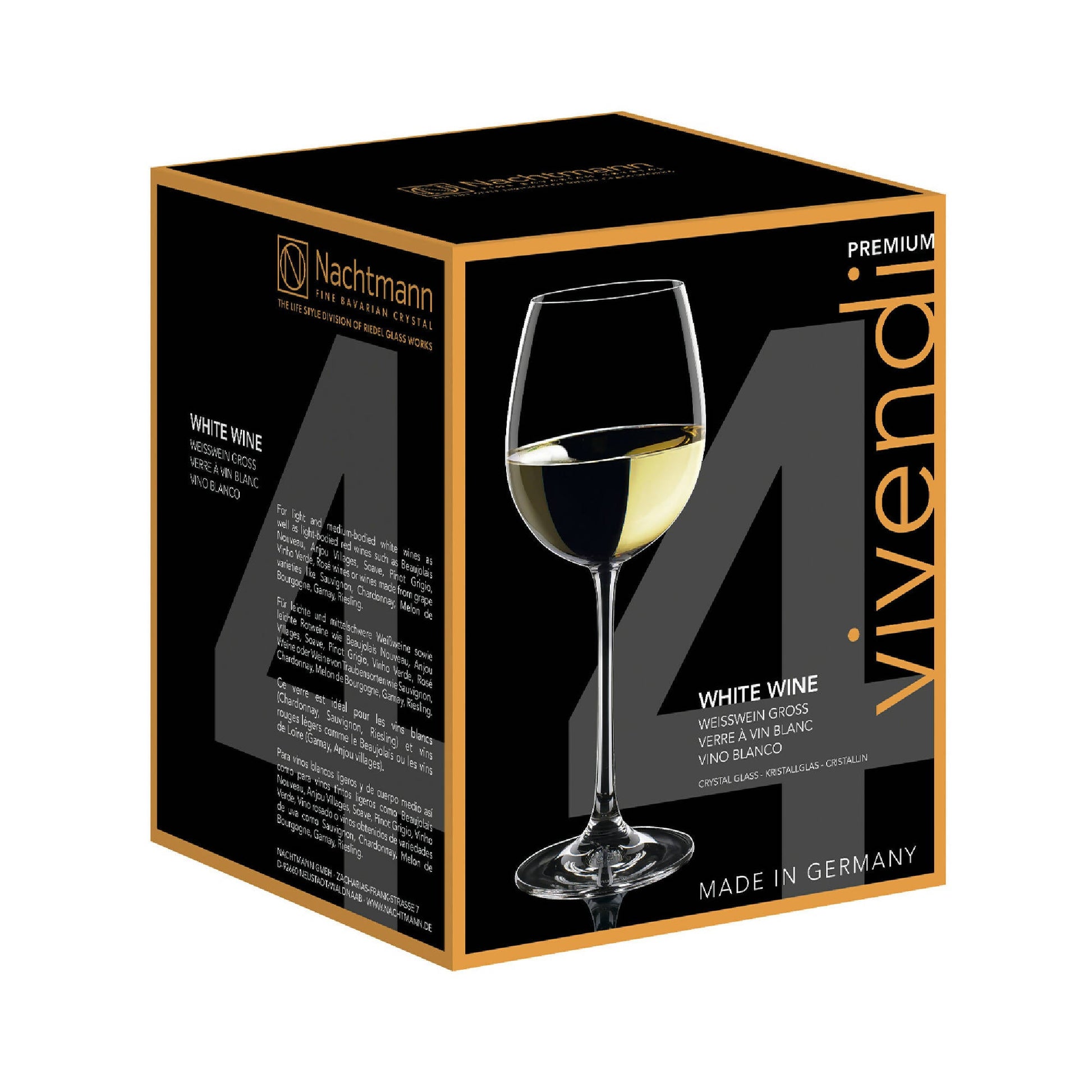 Set 4 Copas Vino Blanco Vivendi2#Sin Color