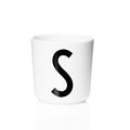 Taza De Melamina Letra S1#Blanco
