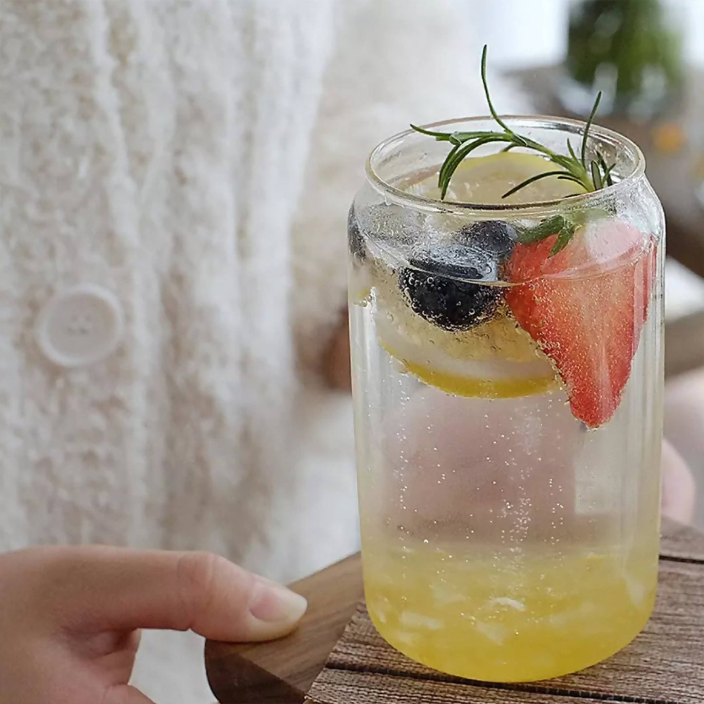 Set 2 Vasos Vidrio Borosilicato 550 ml Simplit2#Sin color