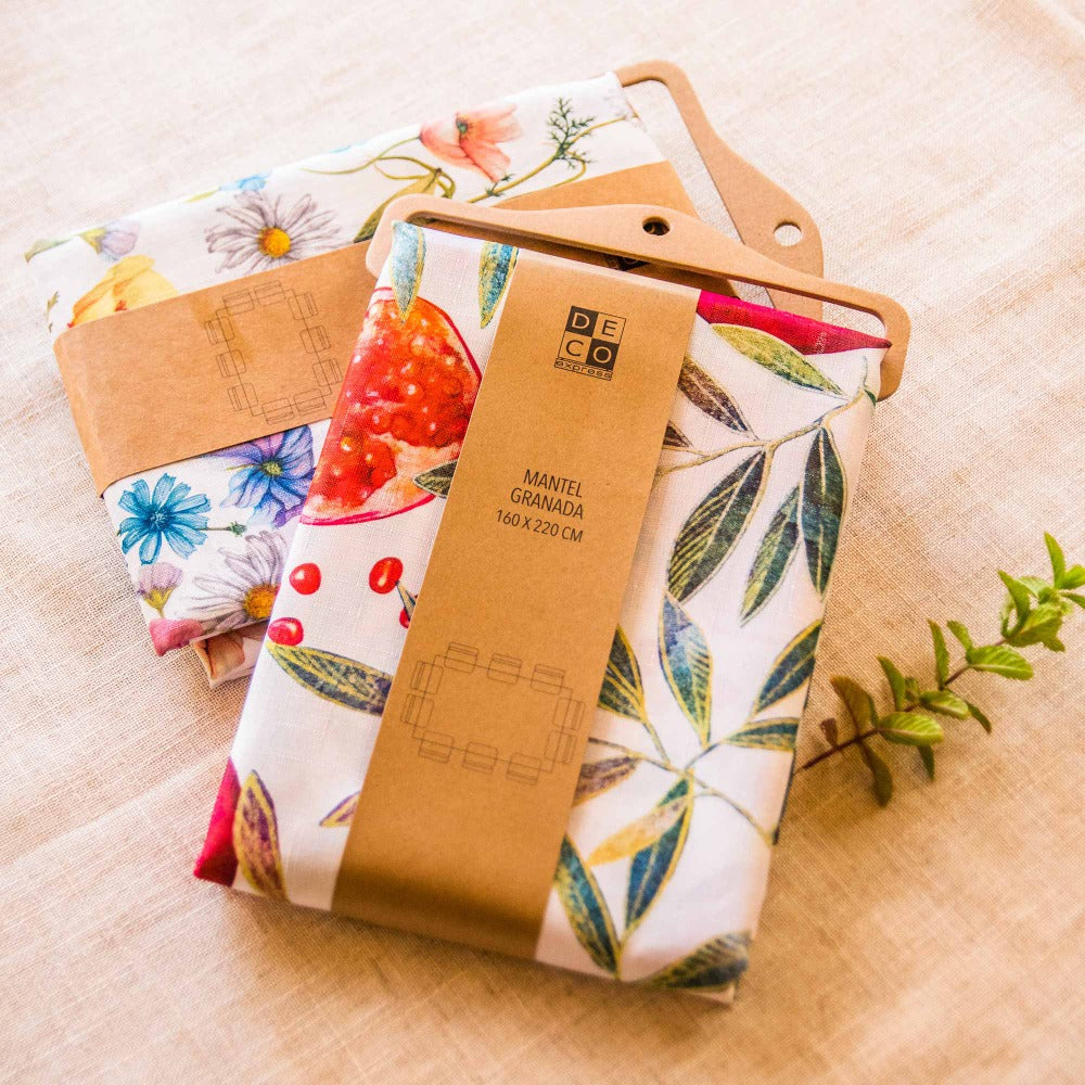 Set 2 Manteles Antimanchas Granada y Primavera 160x Decoexpress1#Multicolor