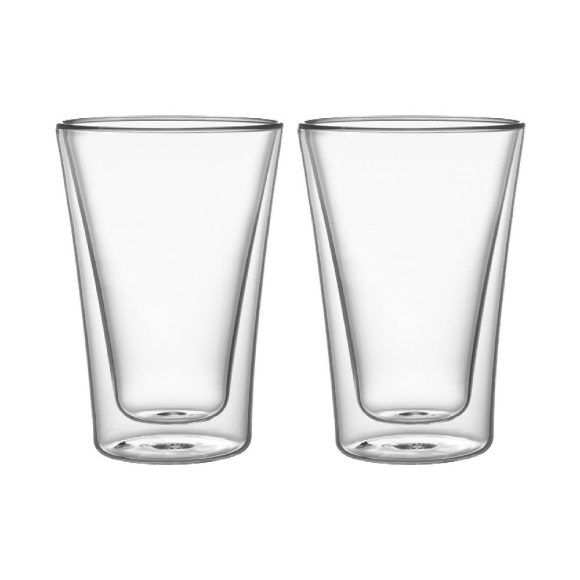 Set 2 Vasos Vidrio Doble Pared 400 Ml Simplit5#Sin Color