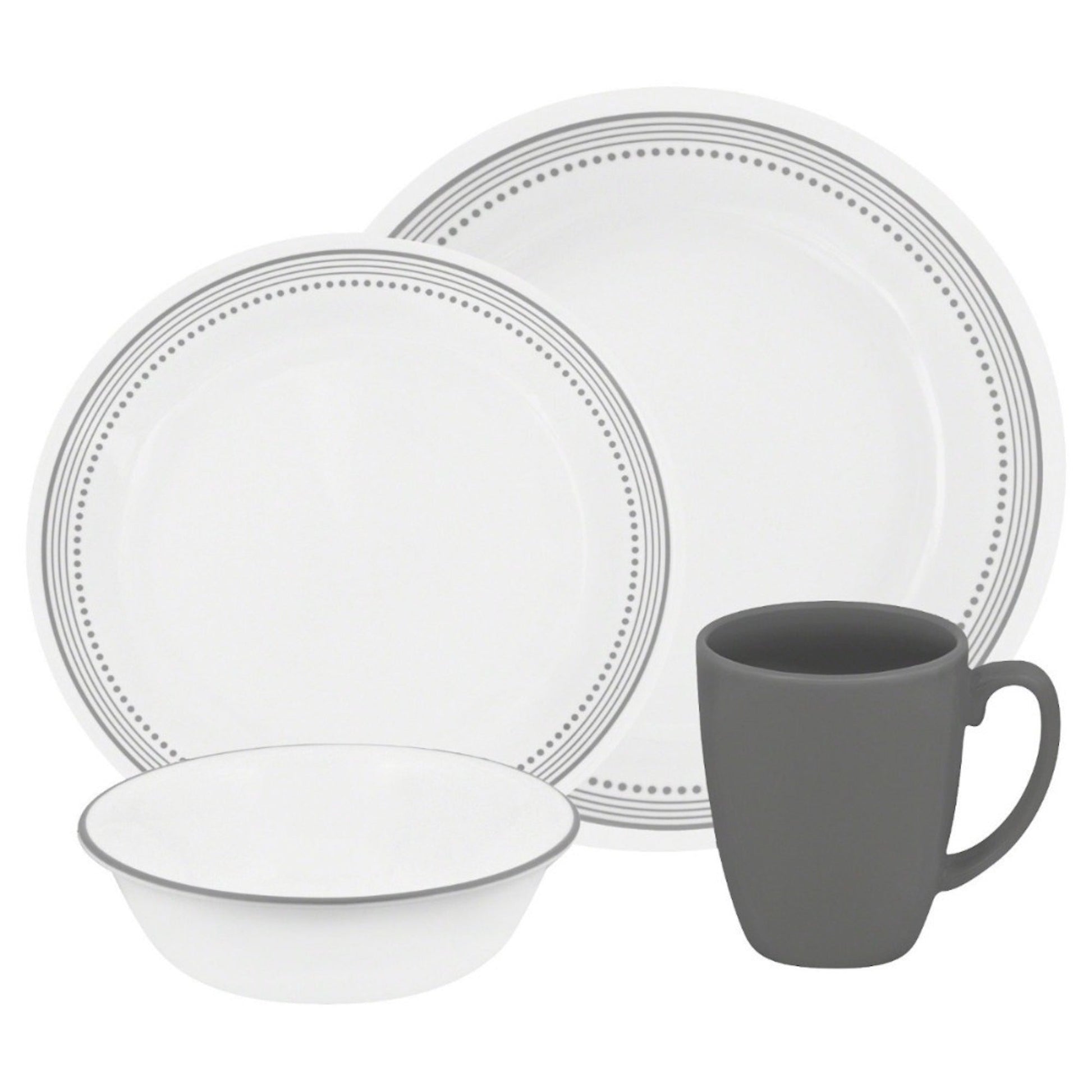 Set De Vajilla Classic Mystic Gray 16 Pzs Corelle3#Gris