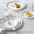 Set de vajilla de 16 piezas Nordic Blooms Corelle1#Blanco