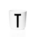 Taza De Melamina Letra T1#Blanco