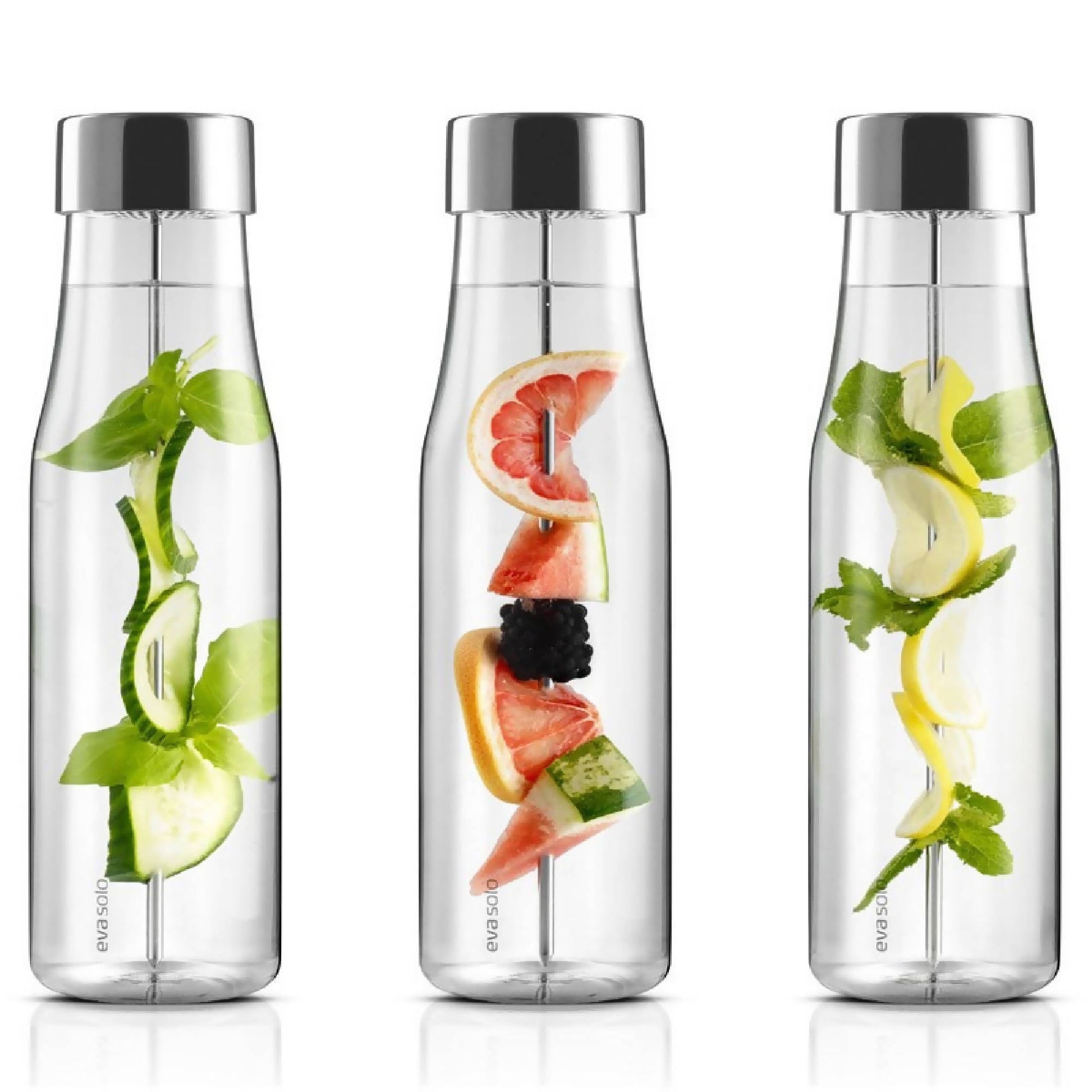 Botella Agua y Frutas 1 Litro - Eva solo3#Sin color
