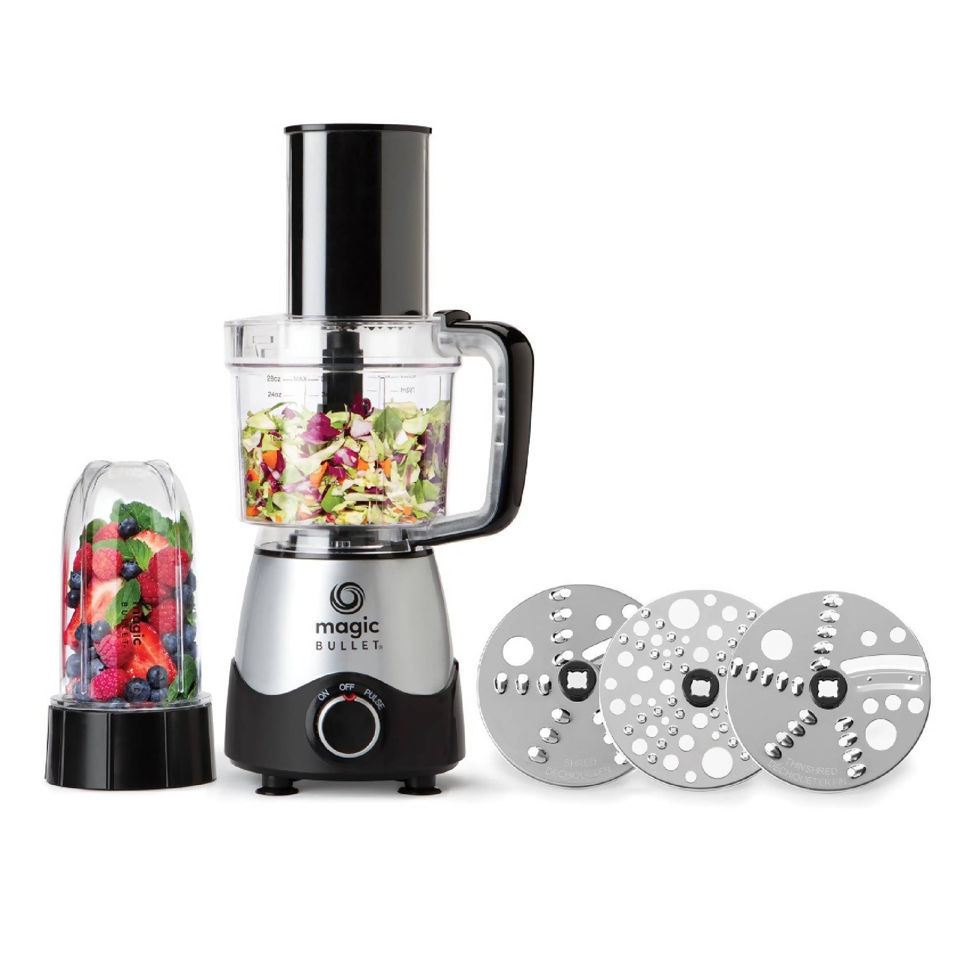 Licuadora Y Procesadora De Alimentos Kitchen Express Magic Bullet8#Acero