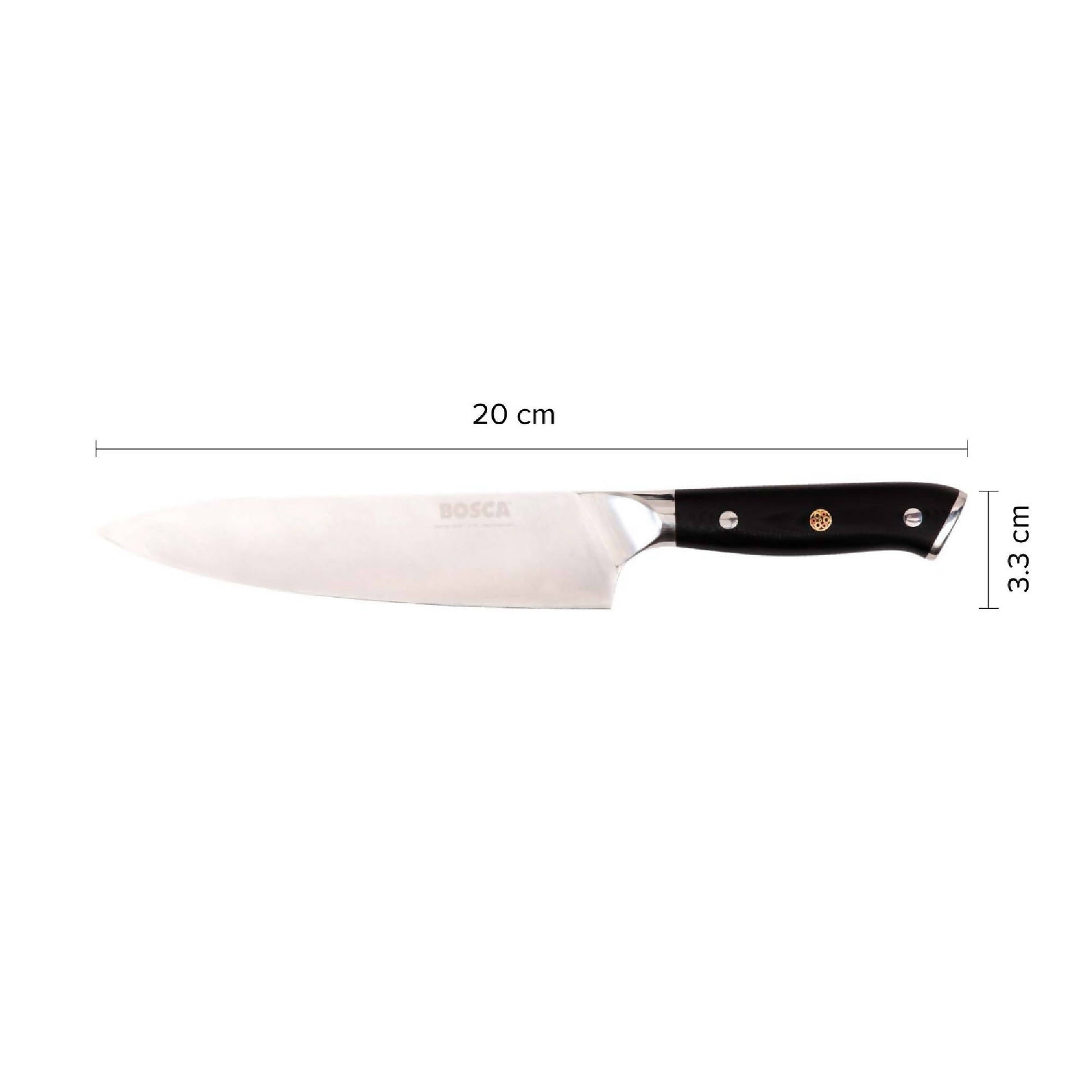Cuchillo Profesional Parrillero Bosca4#Negro