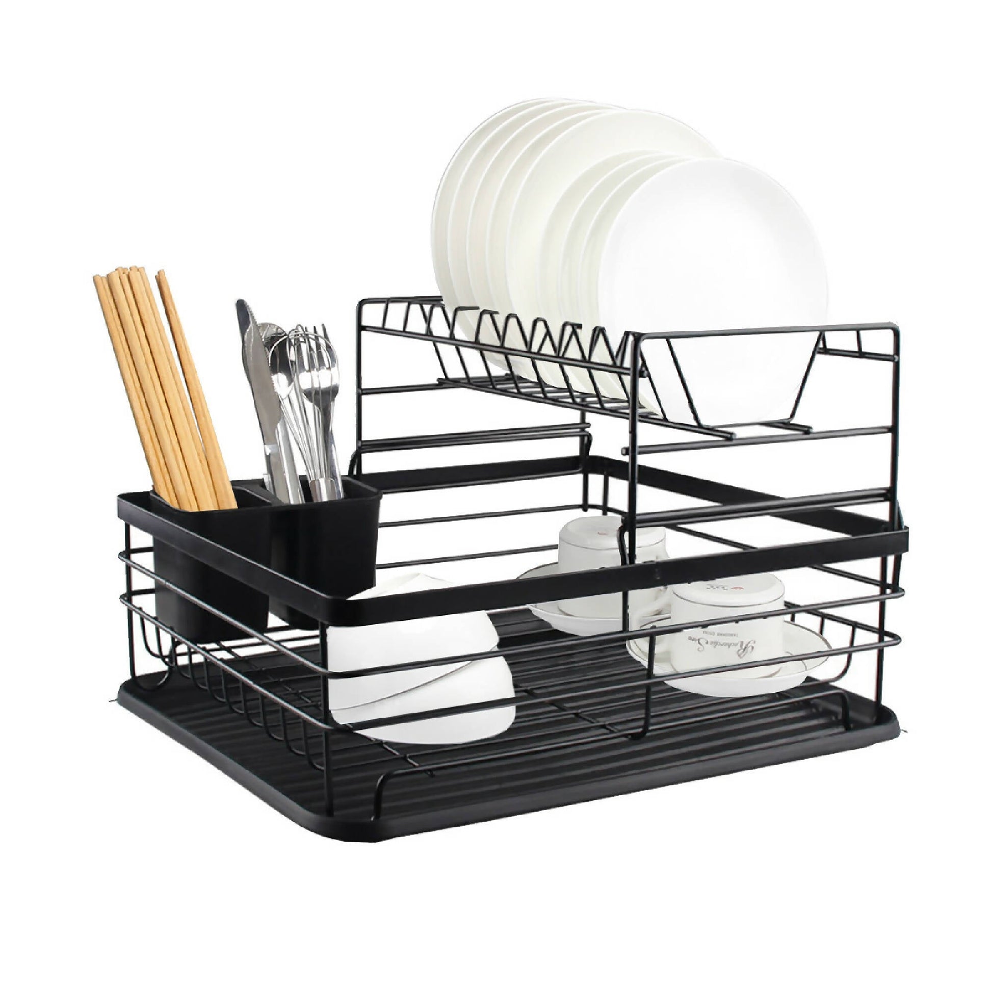 Secaplatos Escurridor 2 Niveles Simplit10#Negro