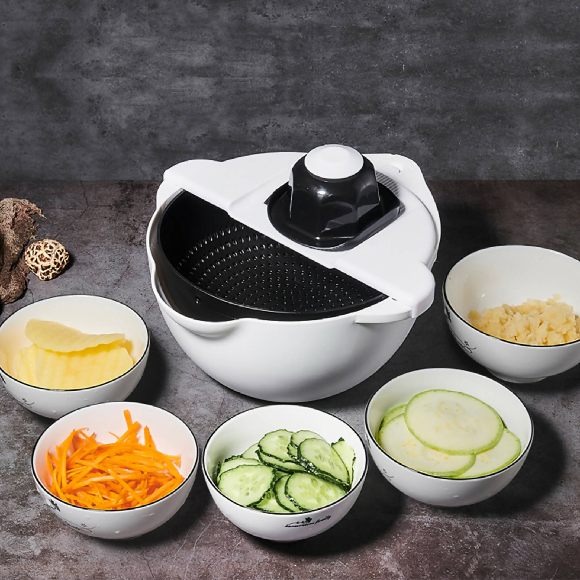 Bowl Cortador Rallador de Verduras Multifuncional – Kitchen Center