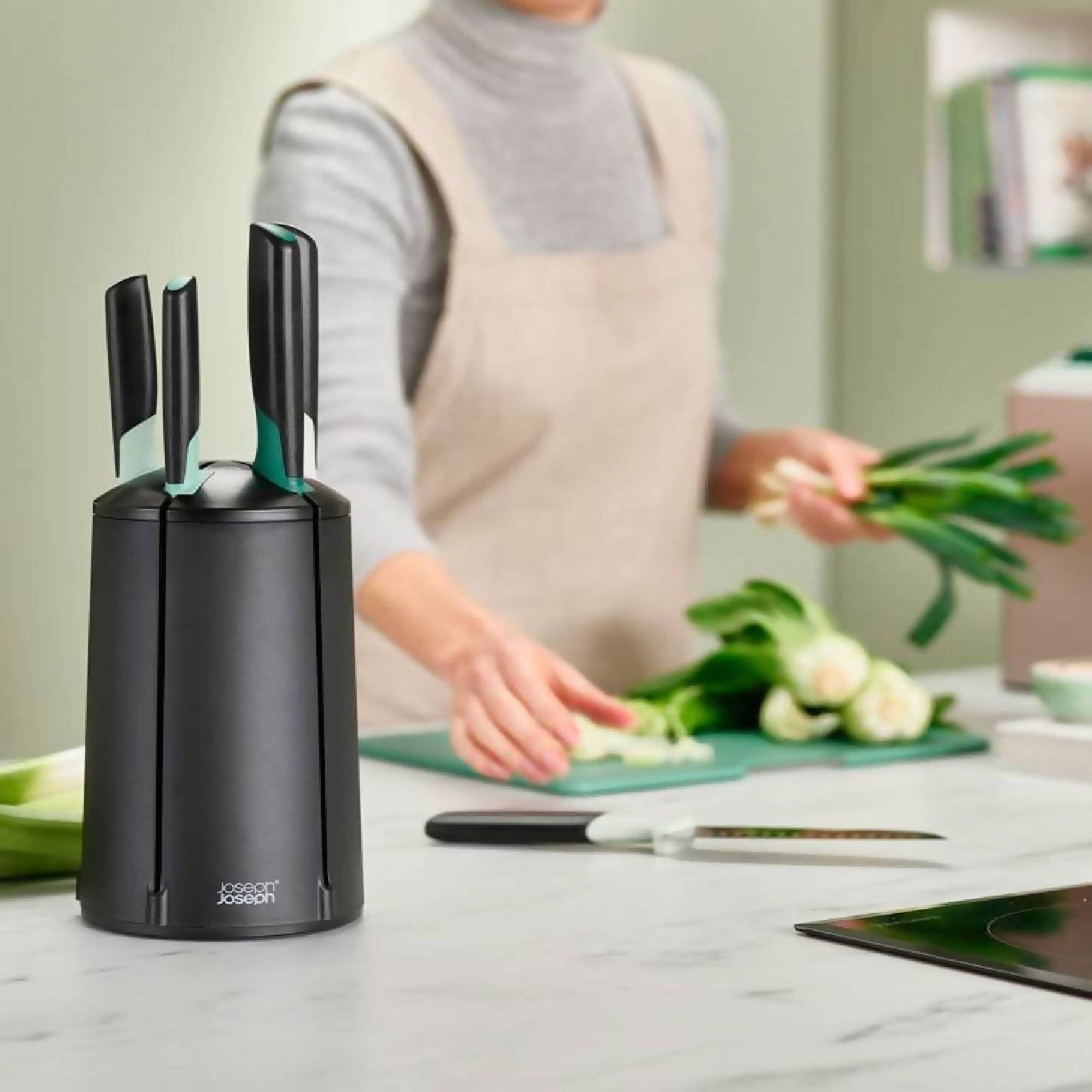 Set 5 Cuchillos Elevate Carrusel Salvia Joseph Joseph2#Negro