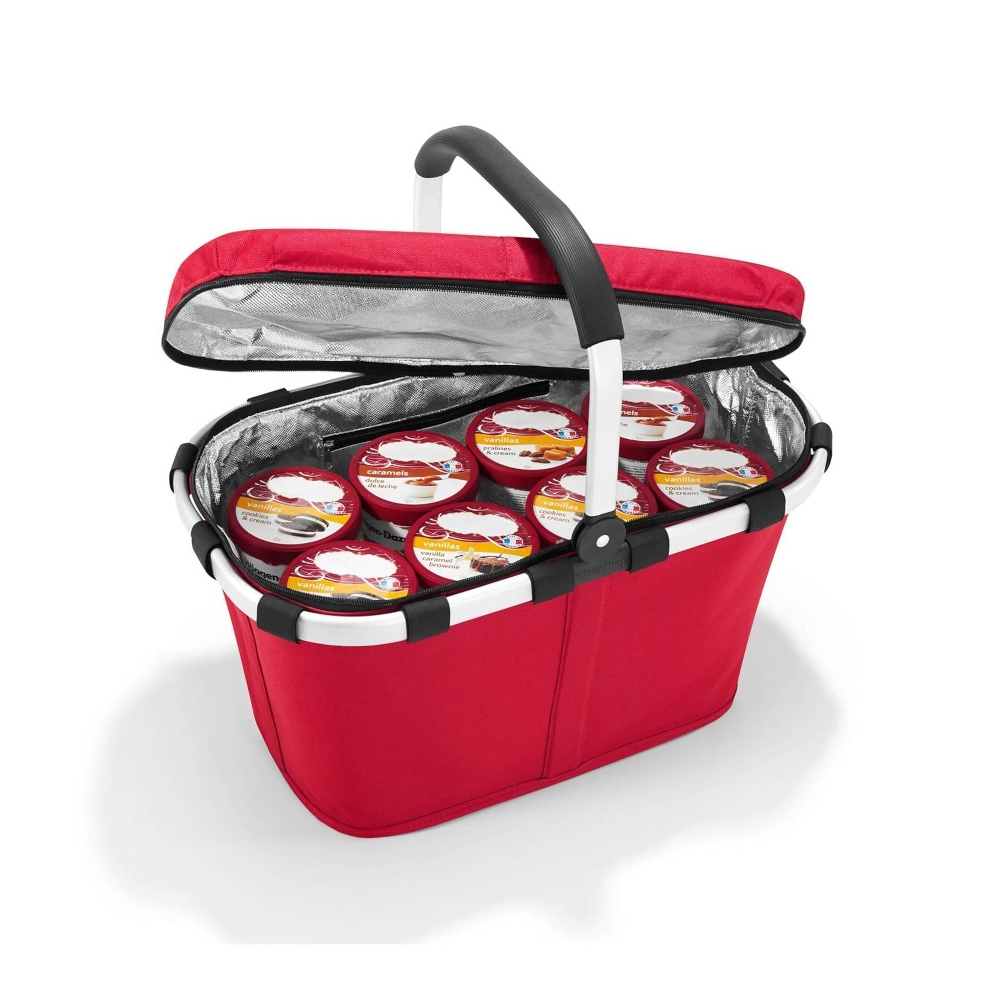 Canasto Cooler Plegable 22 Lts3#Rojo